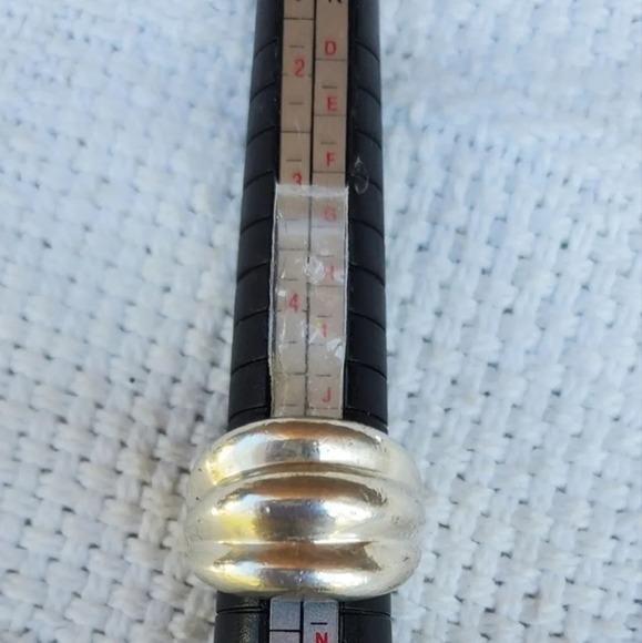 Vintage sterling silver Modernist ring 6 - Picture 5 of 7